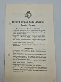 Originalt lot på dansk soldater med Guldnål 1 regiment