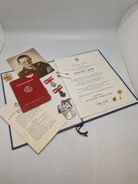 Originalt lot på dansk soldater med Guldnål 1 regiment