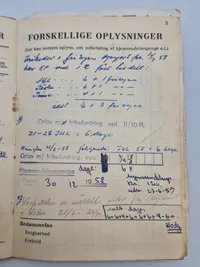 Originalt lot på dansk soldater med Guldnål 1 regiment