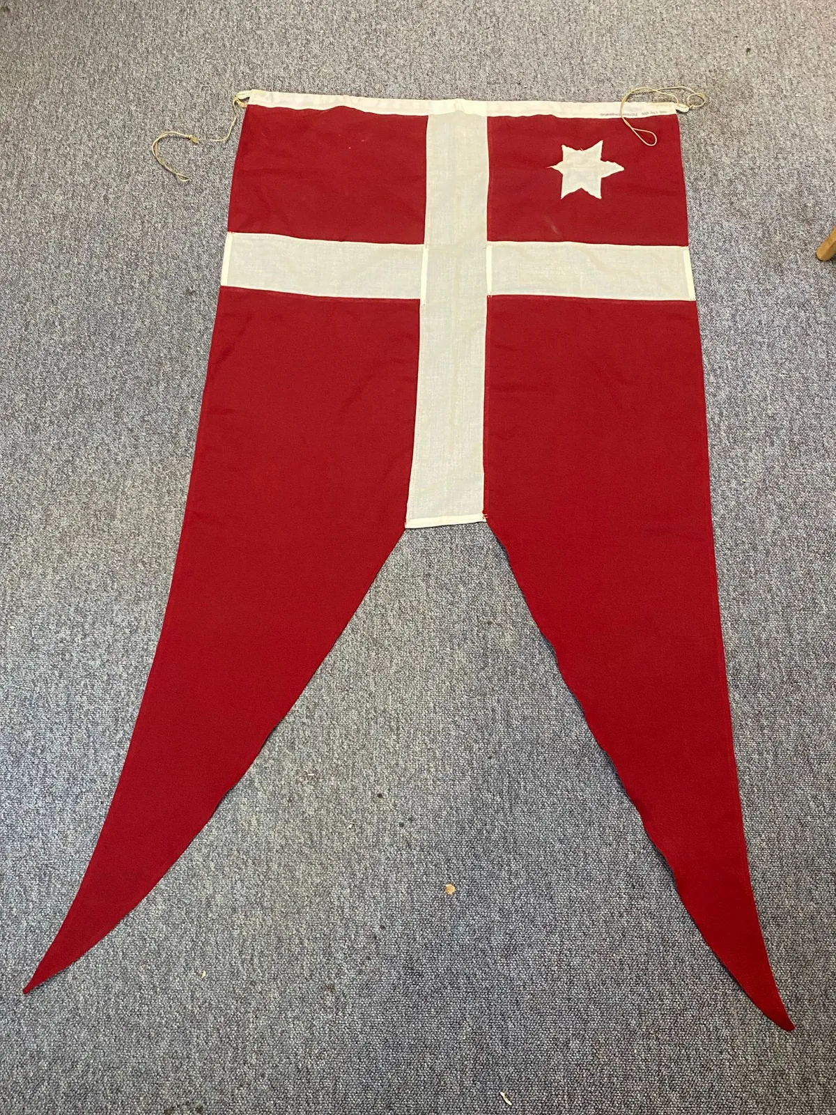 Sjældent originalt dansk Flotilleadmirals flag