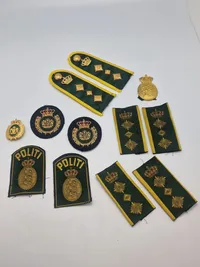 Lot originalt dansk politi
