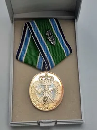 Originalt HJV 40 års anciennitetstegn - sølv