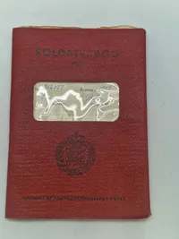 Original soldaterbog, m/23 mærke mm.