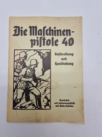 Tysk MP40 instruktion WW2