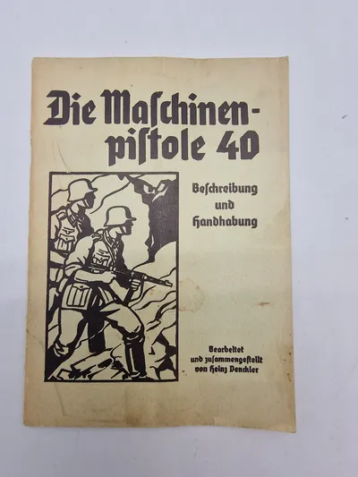 Tysk MP40 instruktion WW2