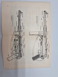 Tysk MP40 instruktion WW2