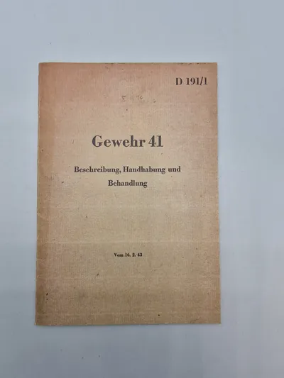 GW41 instruktionshæfte - genoptryk