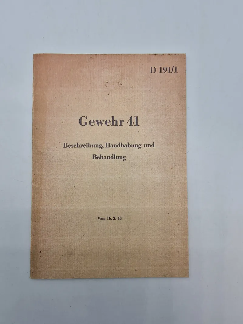 GW41 instruktionshæfte - genoptryk