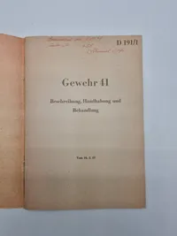 GW41 instruktionshæfte - genoptryk