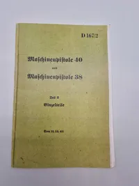 MP38 & MP40 instruktionshæfte - genoptryk