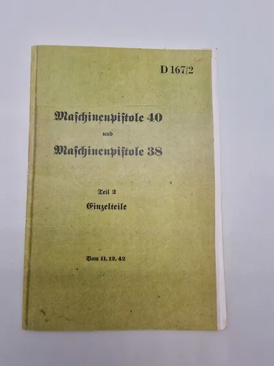 MP38 & MP40 instruktionshæfte - genoptryk