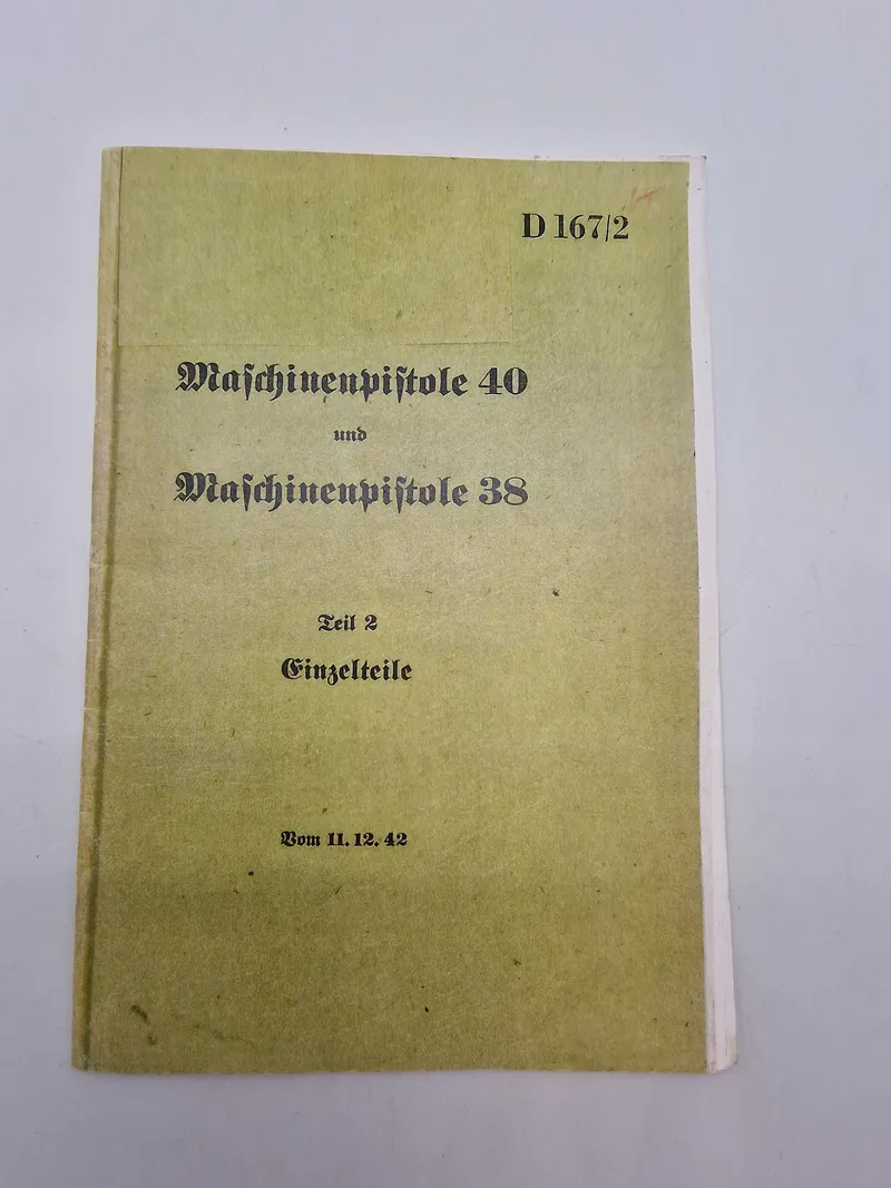 MP38 & MP40 instruktionshæfte - genoptryk