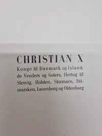 Vor konge - udgivet ifbm Kong chr X 70 års fødselsdag