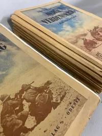 Stor samling originale hæfter - 2.verdenskrig i billeder og tekst