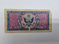 Samling originale militære pengesedler