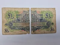 Samling originale militære pengesedler