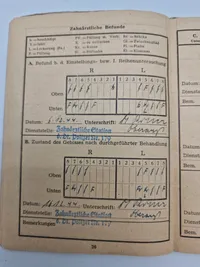Original Waffen SS politi solbuch med foto