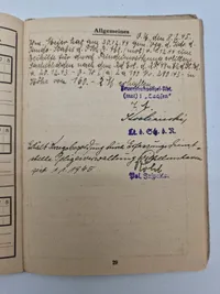 Original Waffen SS politi solbuch med foto