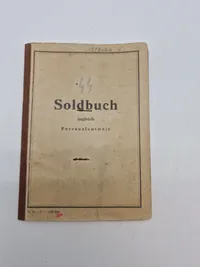 Original Waffen SS politi solbuch med foto