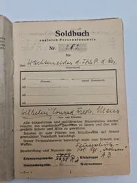 Original Waffen SS politi solbuch med foto