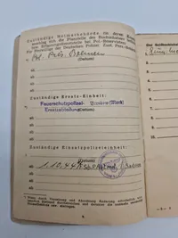 Original Waffen SS politi solbuch med foto