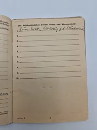 Original Waffen SS politi solbuch med foto