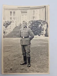 Original Waffen SS politi solbuch med foto
