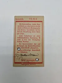 Originalt tysk ww2 id Berliner Zoo 1943
