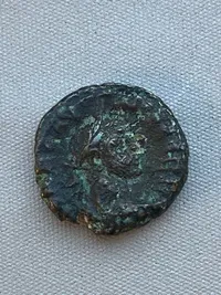 Original romersk sølvmønt (romersk Ægypten - Alexandria) sjælden