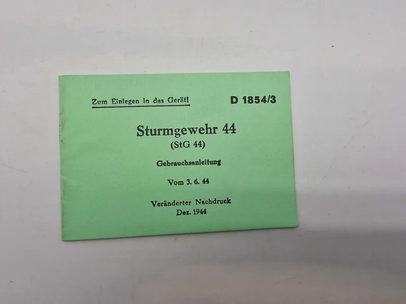 STG44 instruktionshæfte - genoptryk