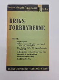 Originalt hæfte - krigsforbryderne