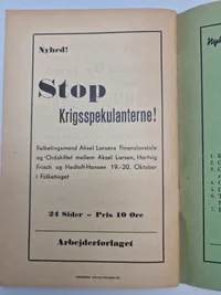 Originalt hæfte - krigsforbryderne