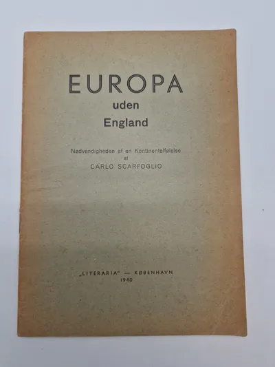 Europa uden England - originalt hæfte 1940