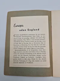 Europa uden England - originalt hæfte 1940