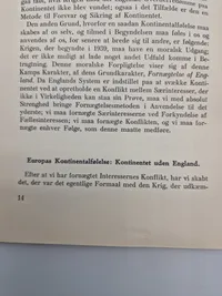 Europa uden England - originalt hæfte 1940
