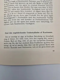 Europa uden England - originalt hæfte 1940