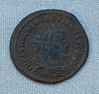Original romersk mønt -  Dicletian
