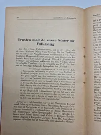 Originalt hæfte - kolonikrav og krigstrusler