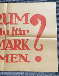 Ekstremt sjælden original Valgplakat fra Genforeningen 1920
