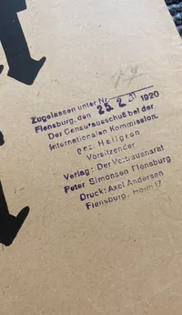 Ekstremt sjælden original Valgplakat fra genforeningen i 1920