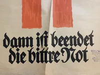 Ekstremt sjælden original Valgplakat fra genforeningen i 1920