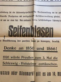 Ekstremt sjælden original Valgplakat fra genforeningen i 1920