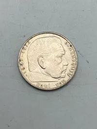 Original 2 Reichmark af sølv fra 1939