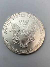 Original 1 Ounce Fine silver one dollar