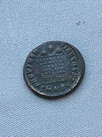 Original romersk sølvmønt - Constantine II