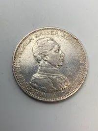 Original Deutsches Reich 5 Mark fra 1914 - af sølv