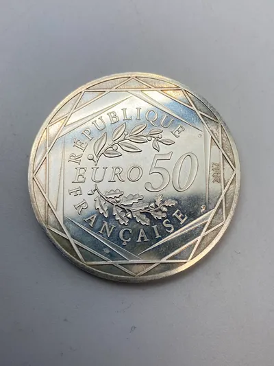 Original France, 50 Euro, Jean Paul Gaultier, 2017, 2, FDC, Silver (vægt: 41 gram) mønten svarer til 50 euro