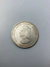 Original dansk 5 krones sølvmønt - prinsesse Anne-Maries bryllup