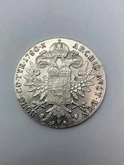 Original Maria Theresa thaler (restrike) vægt: 28.0668 gram