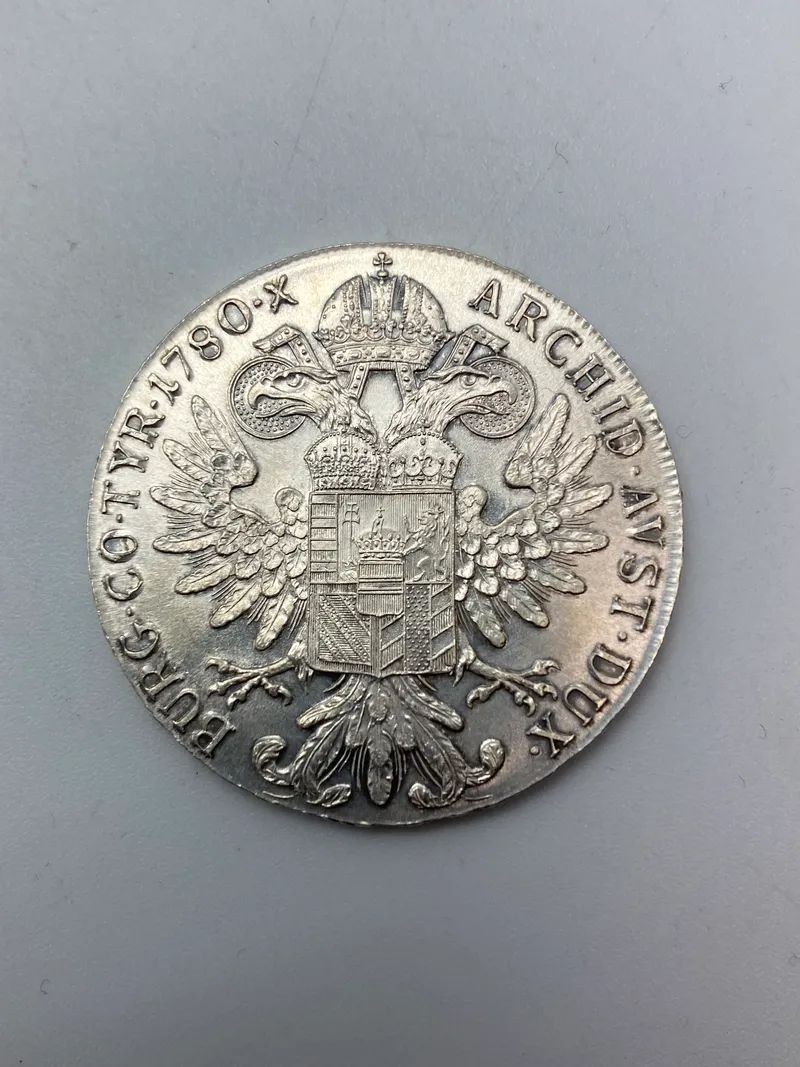 Original Maria Theresa thaler (restrike) vægt: 28.0668 gram